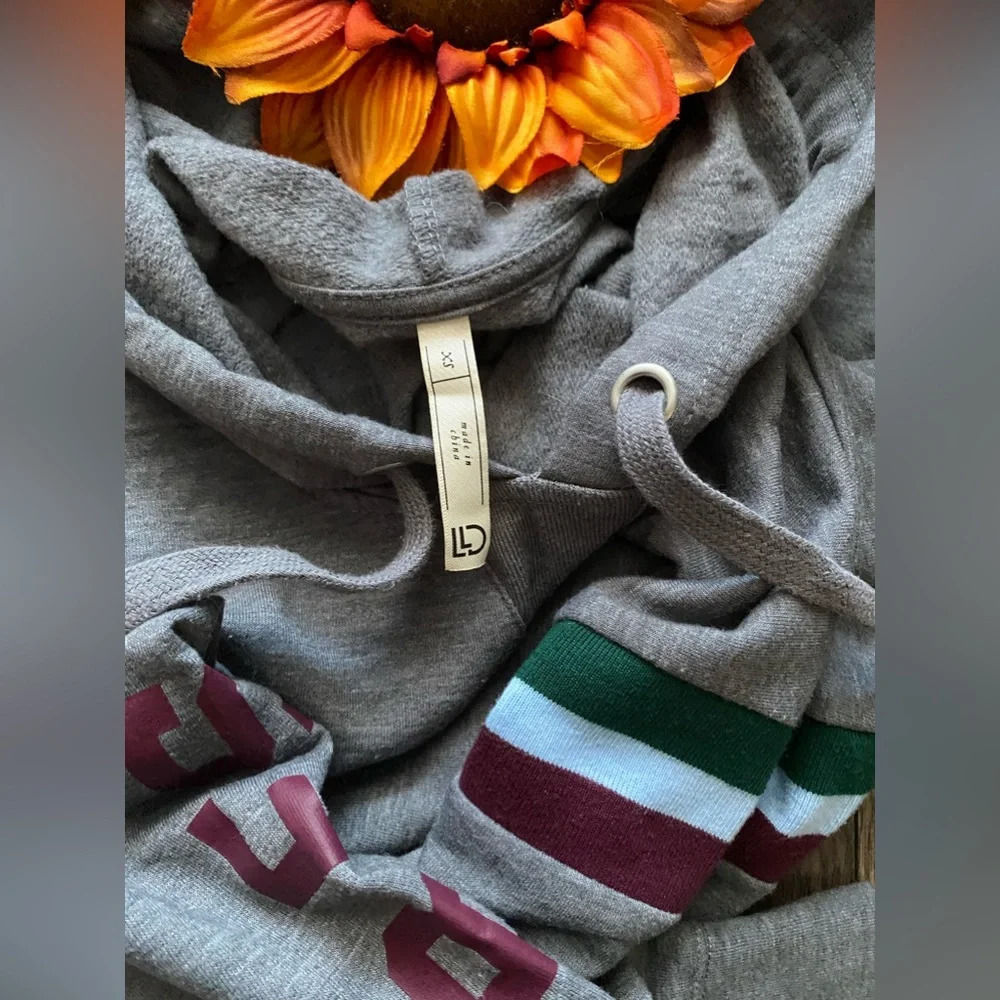 🌻5/$25🌻LLD by AEROPOSTALE “Babes Club” Hooded Sweatshirt | X-SMALL | - Picture 6 of 6